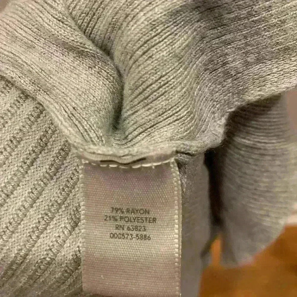 CJ Banks Women’s Size X 14W XL Long Light Gray Cardigan Sweater Open Front - Picture 7 of 7